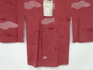 絞り笹模様道行コート